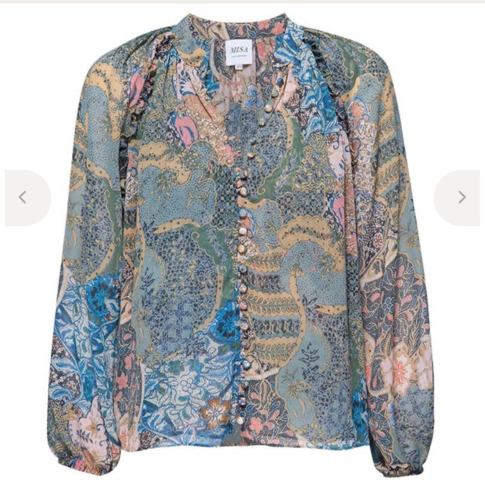 Misa Los Angeles Karan patchwork batik pre-spring 2023